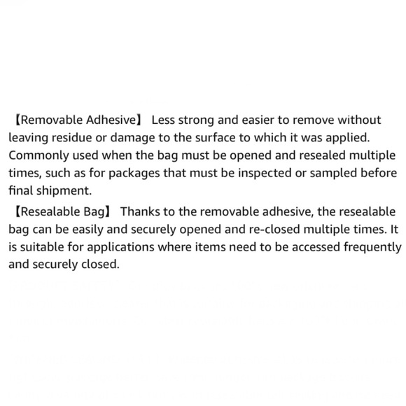 25 Resealable Poly Bags 10 x 13 Clear Self-Seal & 25 Thank You Stickers - Picture 7 of 10